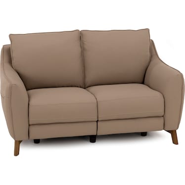 Palmetto Leather Power Reclining Loveseat