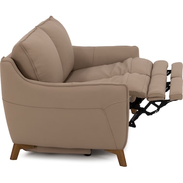 Palmetto Leather Power Reclining Loveseat
