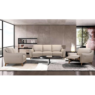 Palmetto Leather Power Reclining Sofa
