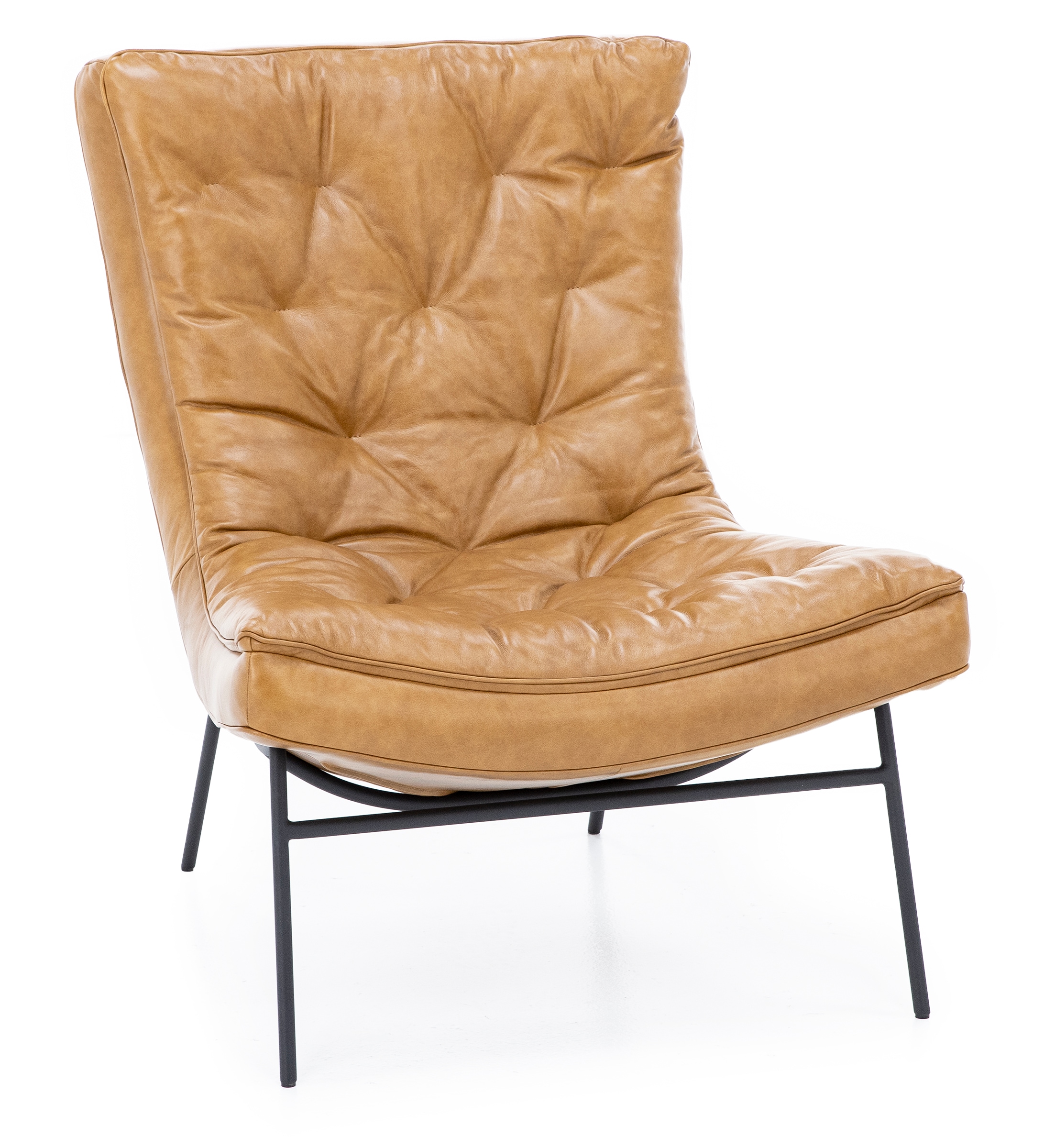 Dorn Leather Accent Chair - Modern Design