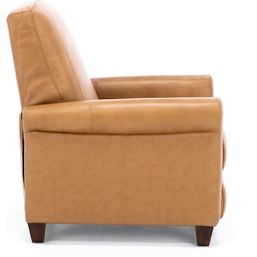 Paisley Leather Push Back High Leg Recliner
