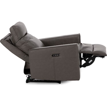 Flipper Leather Power Headrest Recliner