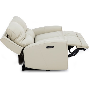 Fisher Leather Fully Loaded Reclining Loveseat