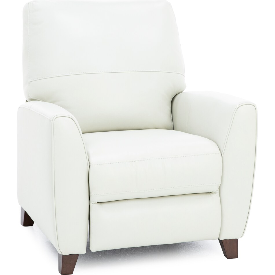 viol white recliner   