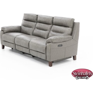 Celeste 3-Pc. Leather Power Headrest Reclining Sofa