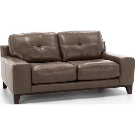 Ethan Leather Loveseat