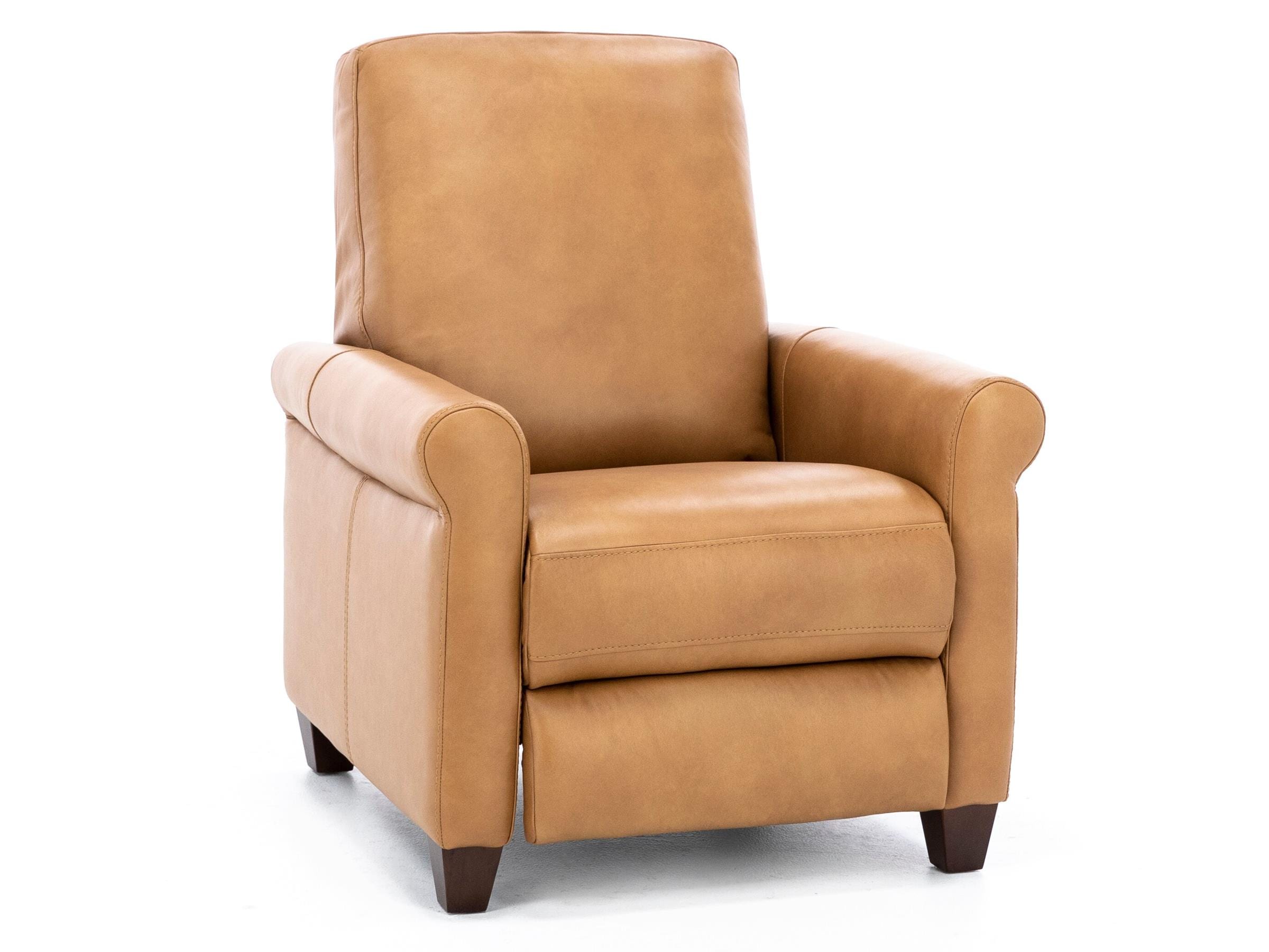 High leg outlet leather recliner chair