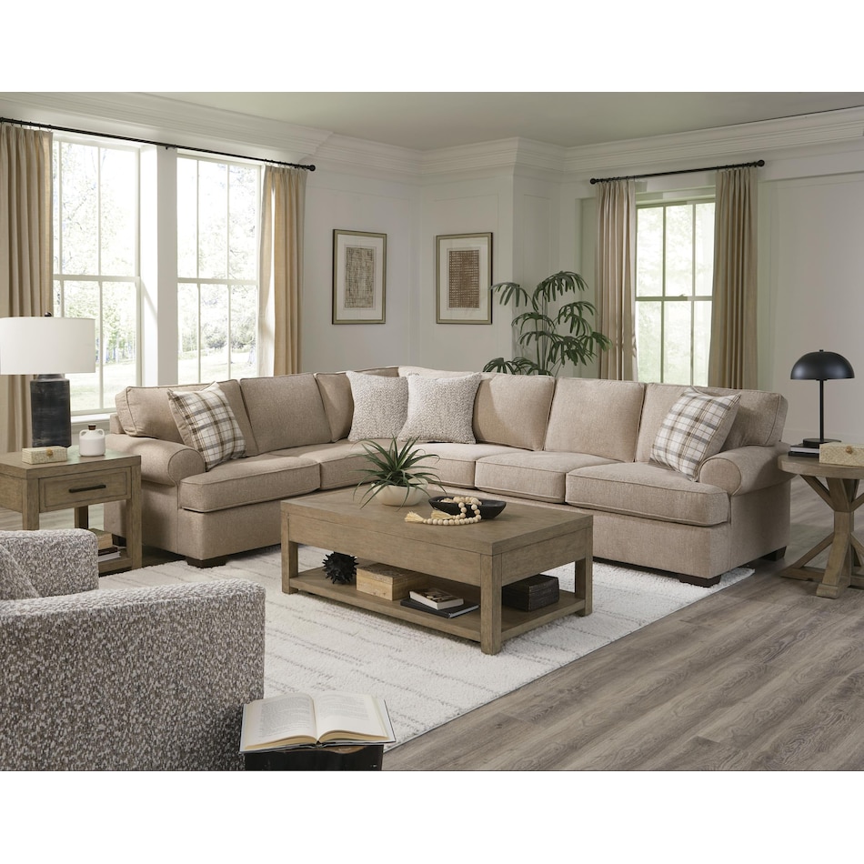 wash beige sta fab sectional pieces zpkg  