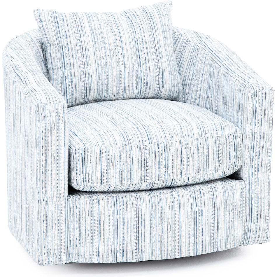 wash blue swivel chair z  