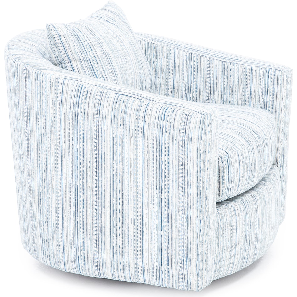 wash blue swivel chair z  