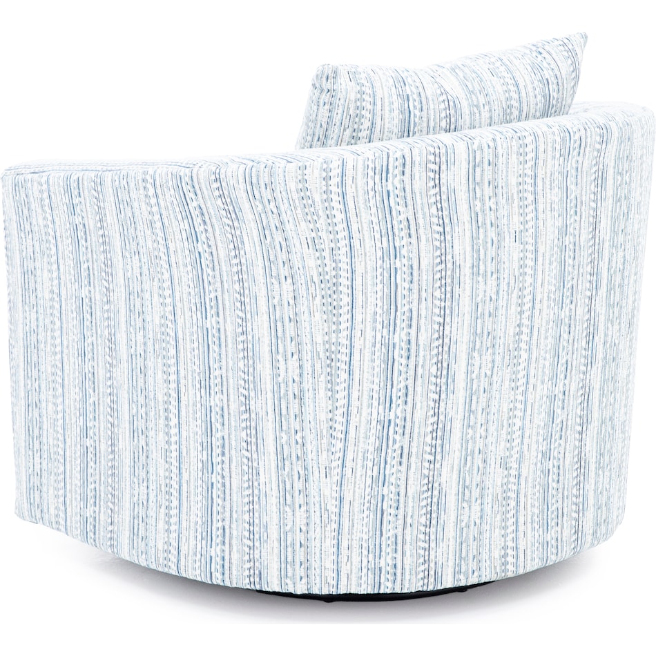 wash blue swivel chair z  