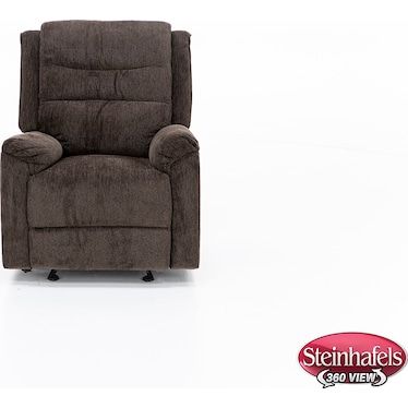 Abbey Glider Recliner in Chocolate