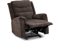 wash brown recliner   