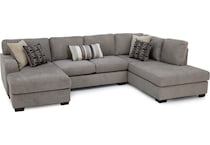 wash brown sta fab sectional pieces zpkg  