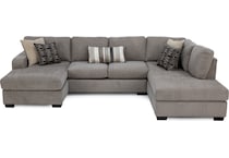 wash brown sta fab sectional pieces zpkg  