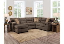 wash brown sta fab sectional pieces zpkg  