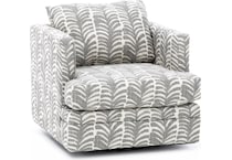 wash grey swivel chair   