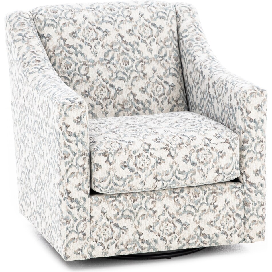wash white swivel chair   