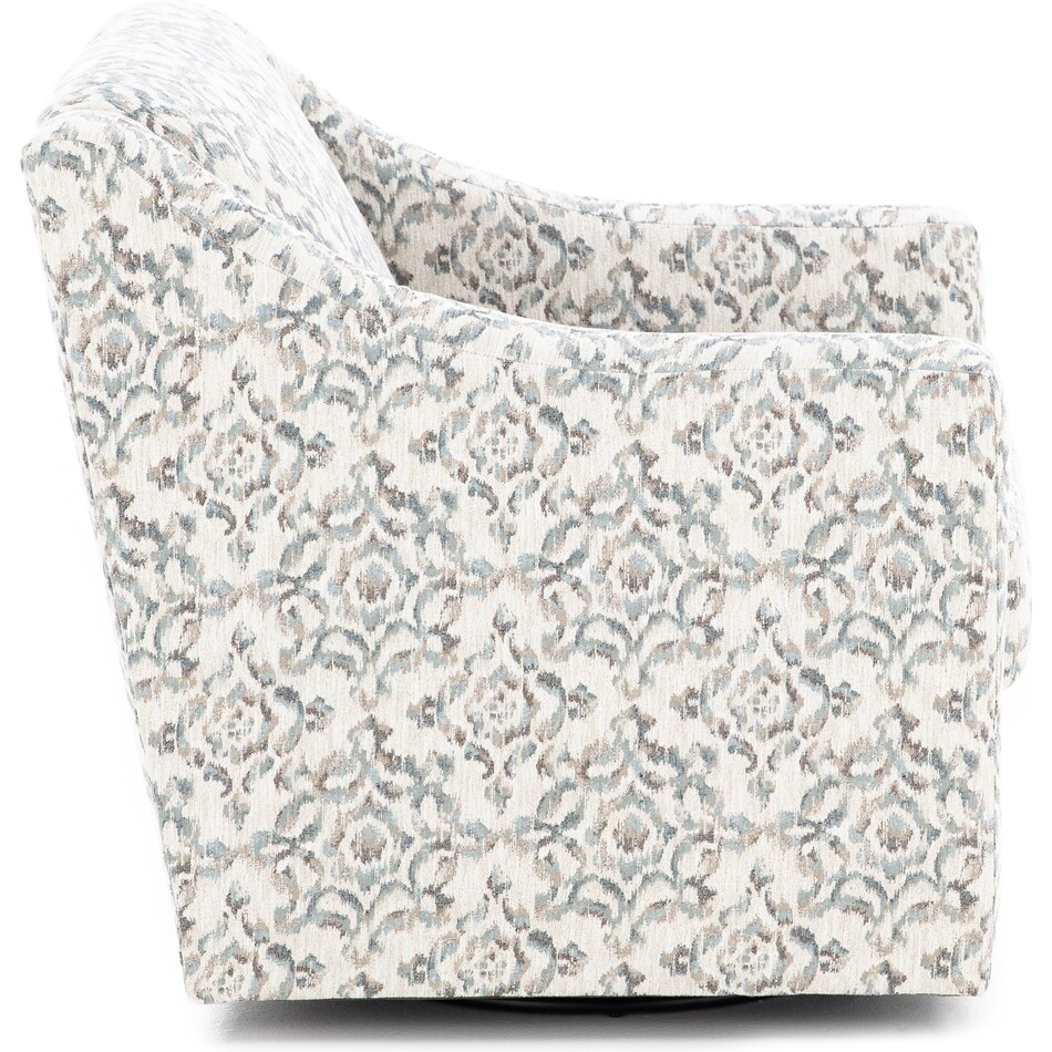 wash white swivel chair   