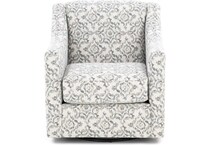 wash white swivel chair   