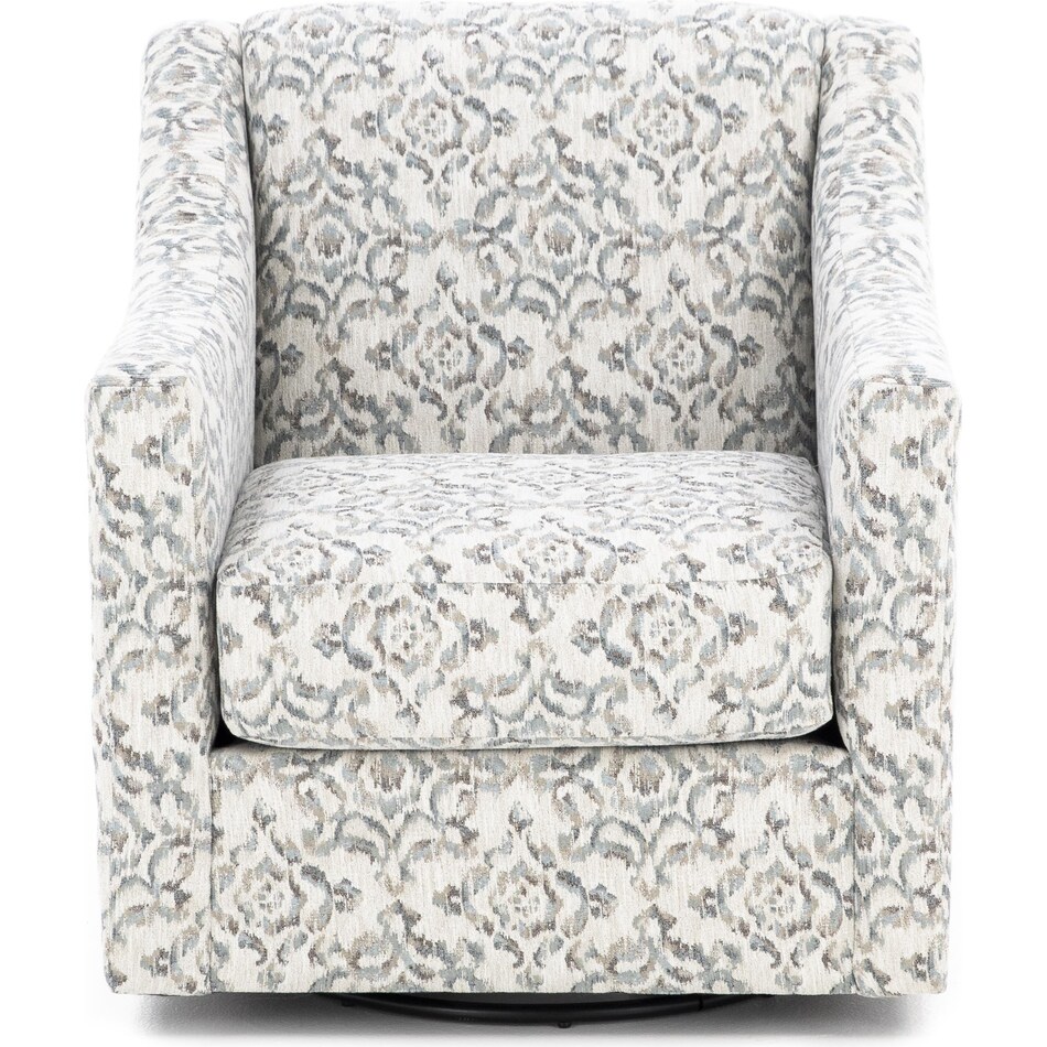 wash white swivel chair   