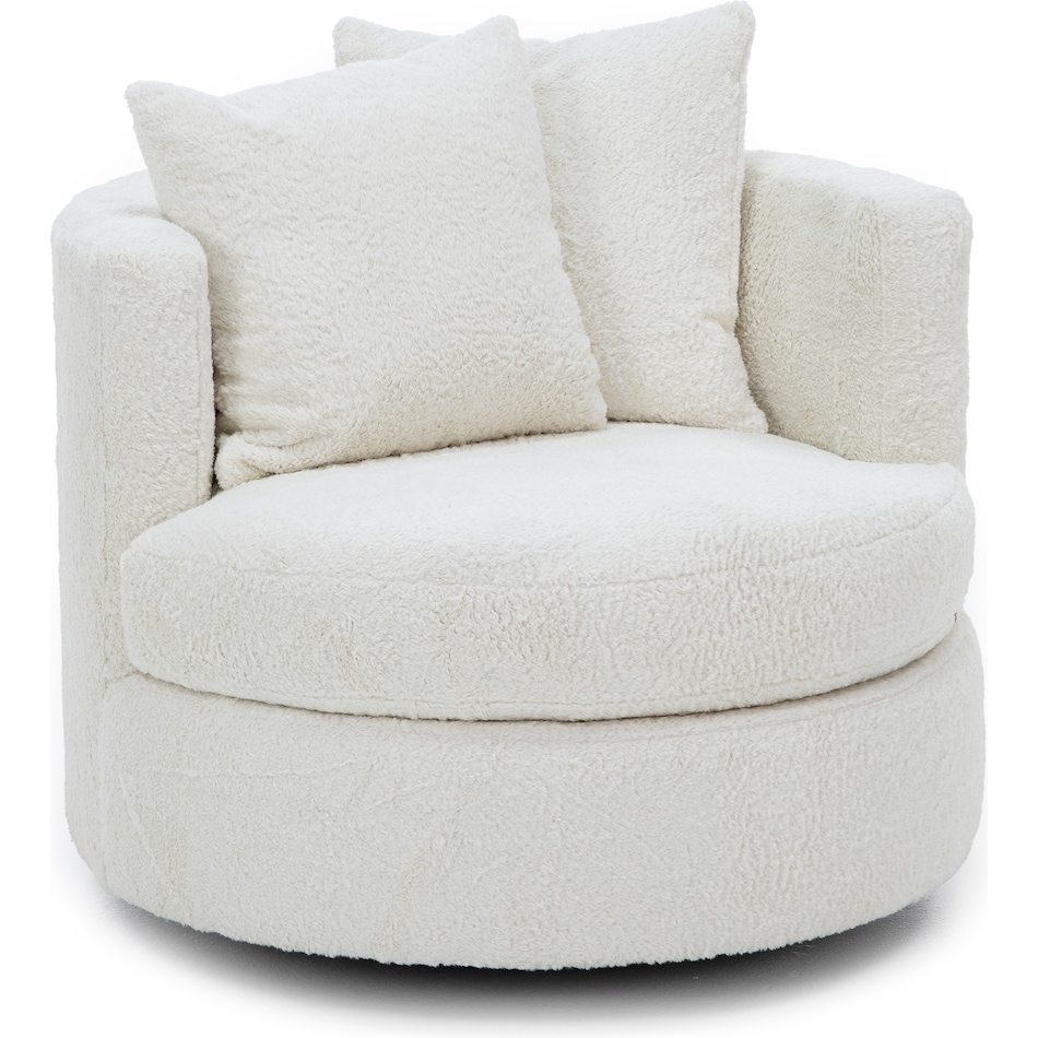 wash white swivel chair z  