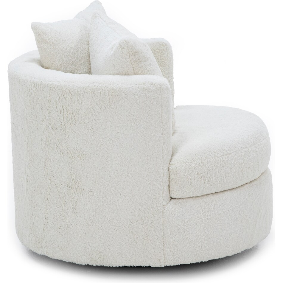 wash white swivel chair z  