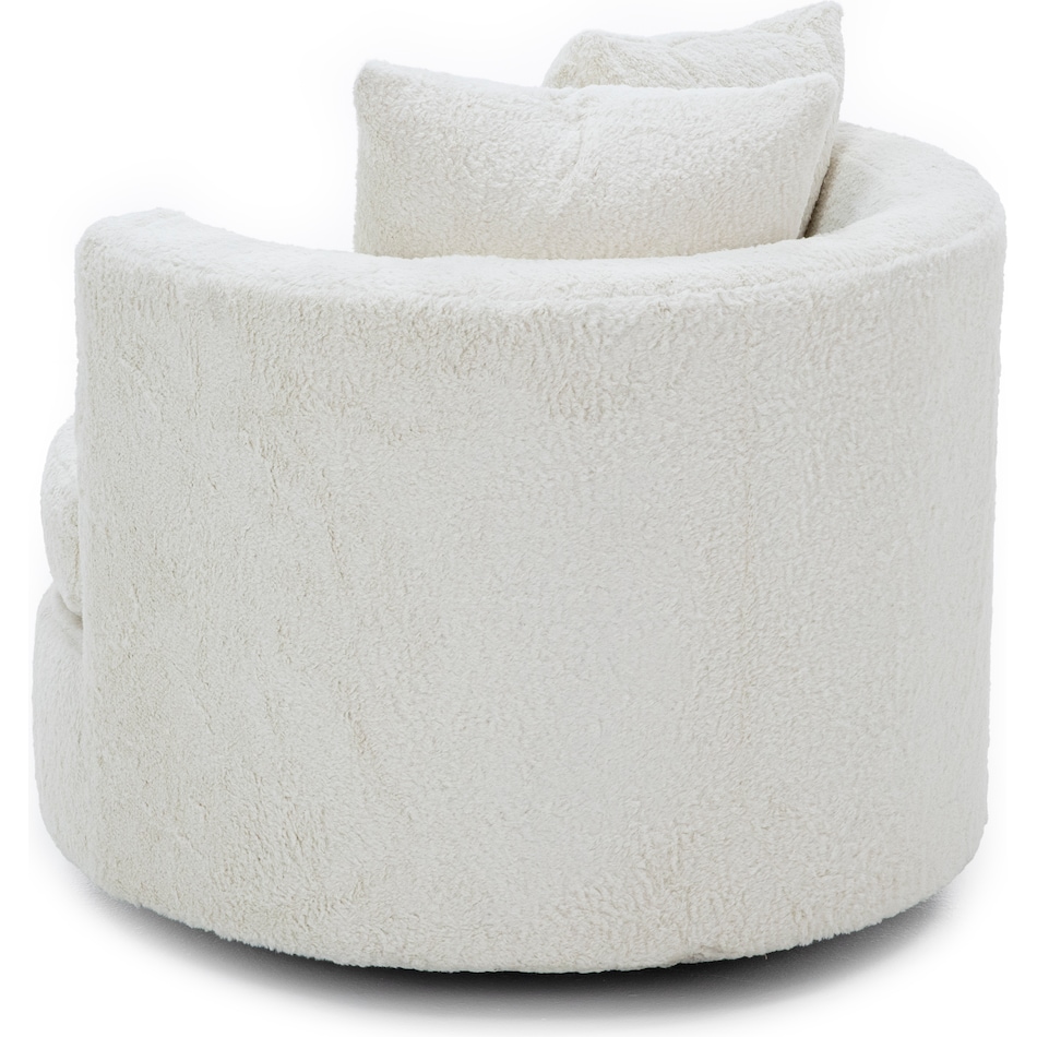 wash white swivel chair z  