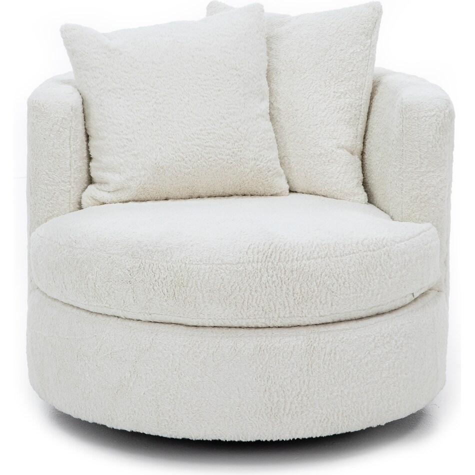wash white swivel chair z  