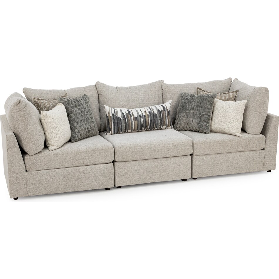 washington furniture tan sta fab sectional pieces pkg  