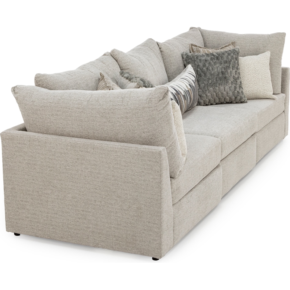 washington furniture tan sta fab sectional pieces pkg  