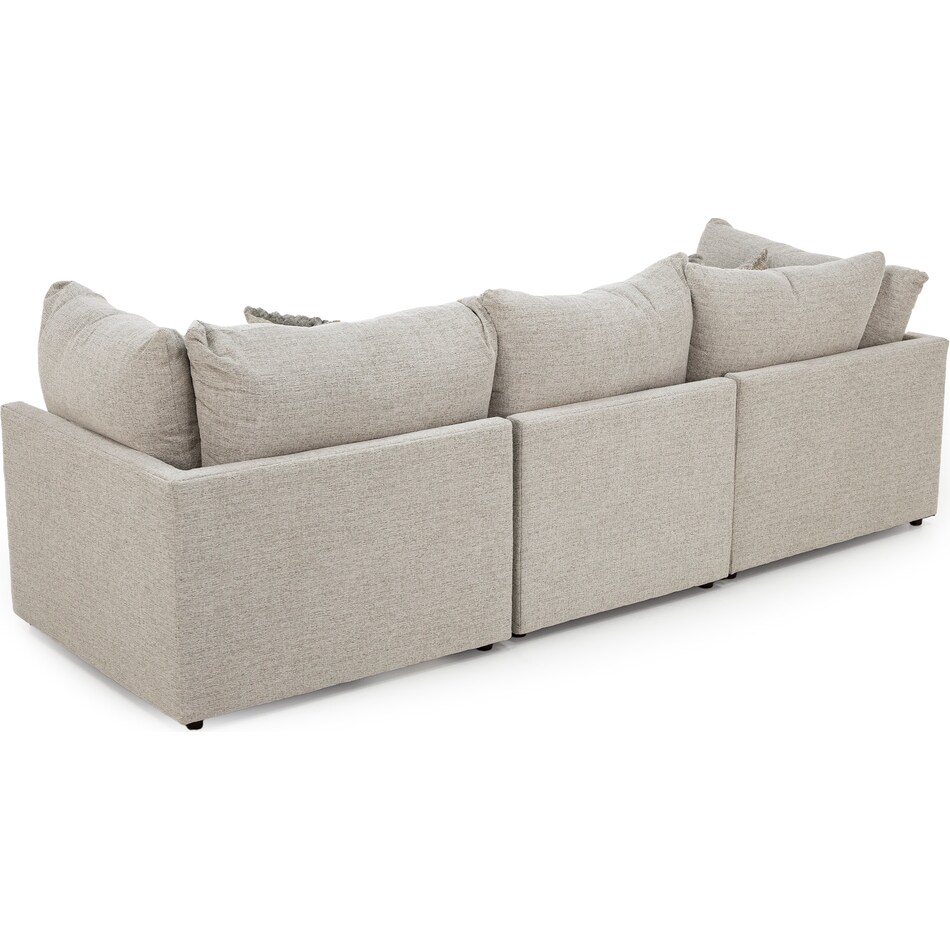 washington furniture tan sta fab sectional pieces pkg  