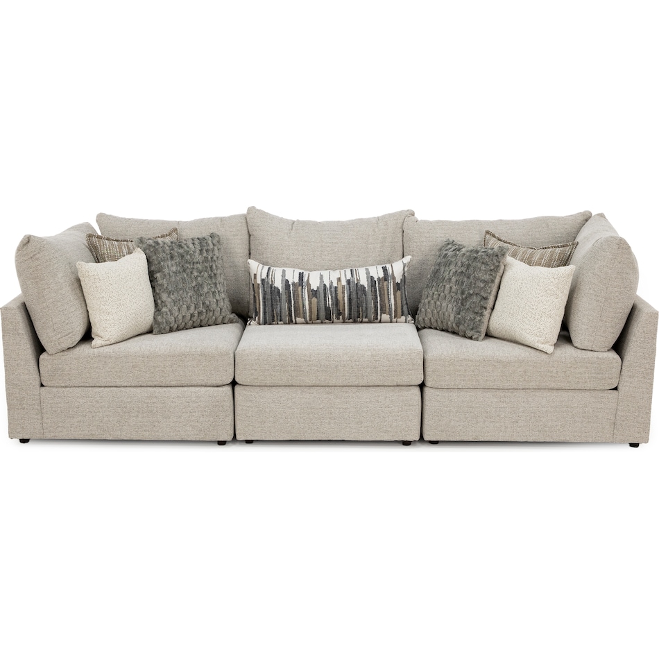 washington furniture tan sta fab sectional pieces pkg  