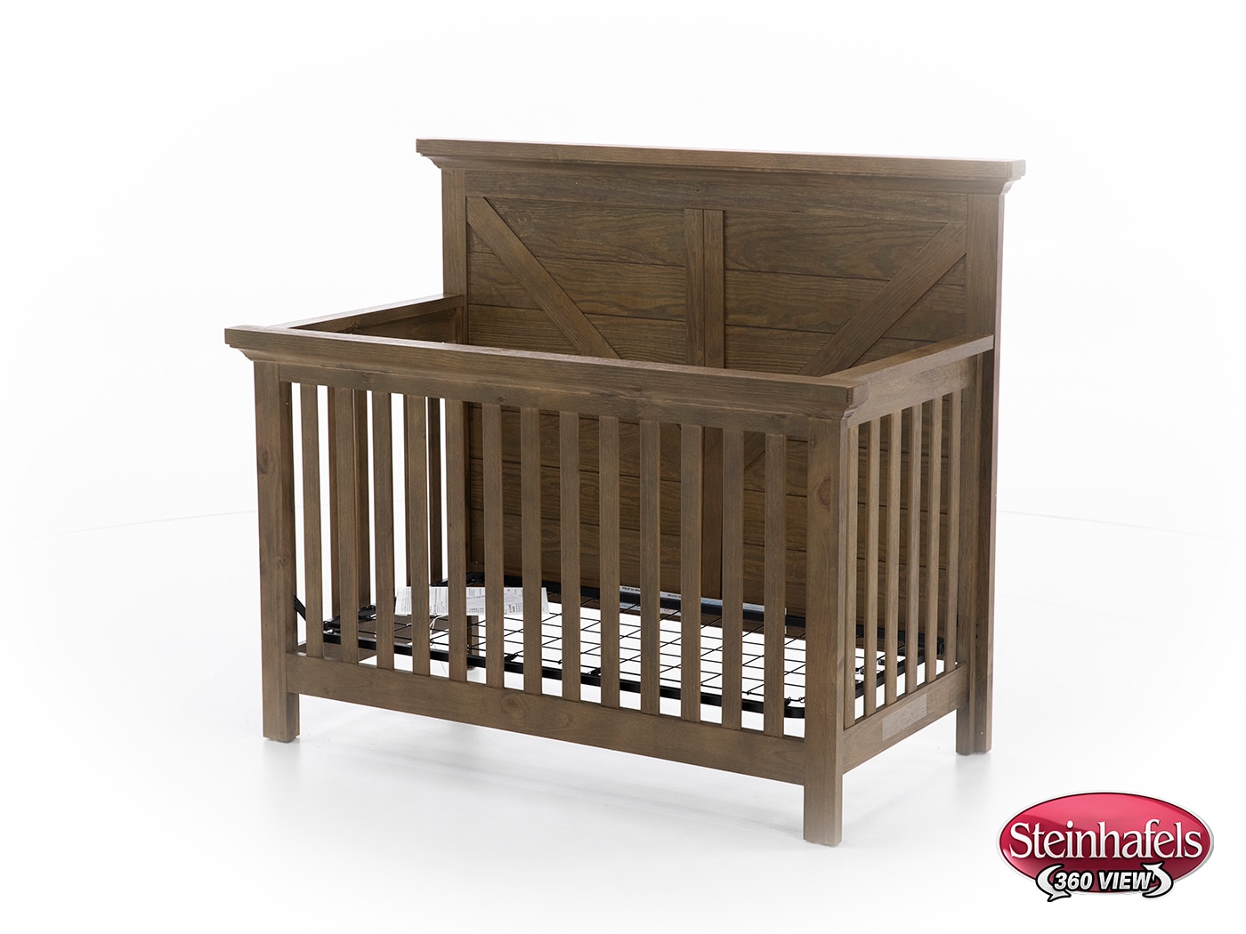 Rustic brown crib on sale