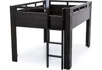 wesb brown full loft bed package lf  