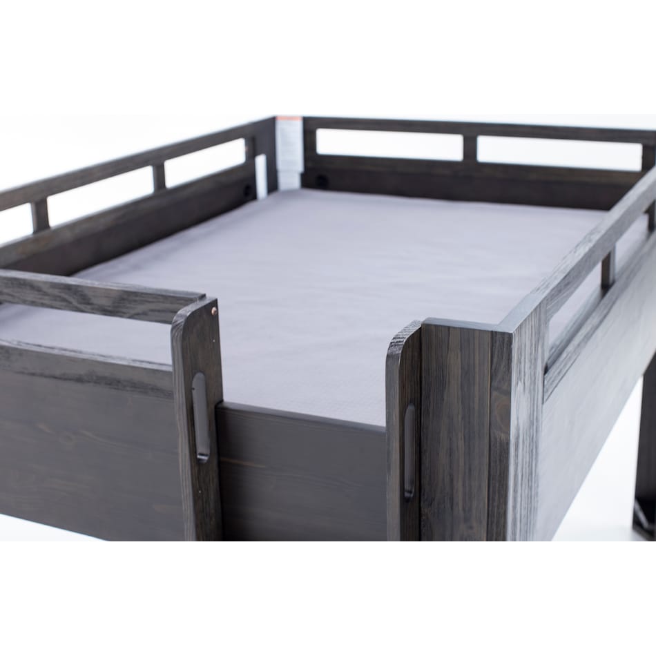 wesb brown full loft bed package lf  