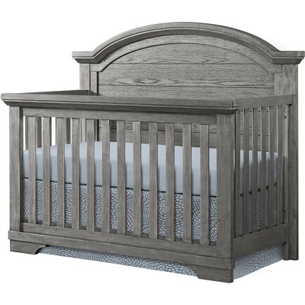 Foundry Convertible Arch Top Crib, Grey