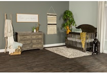 wesb grey crib lifestyle image   
