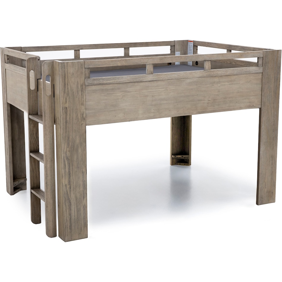 wesb tan full loft bed package lf  
