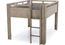 wesb tan full loft bed package lf  