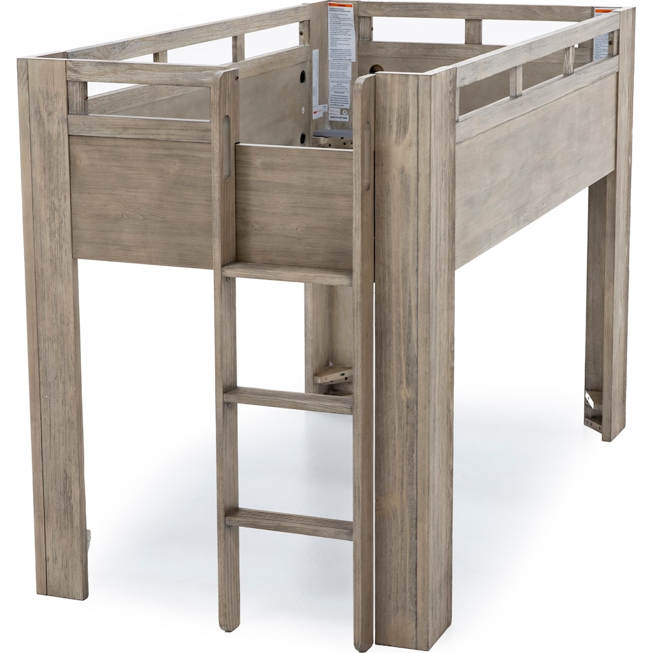 wesb tan twin loft bed package lt  