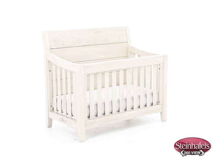 wesb white crib  image   