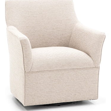 Augustine Swivel Glider Chair in Cream