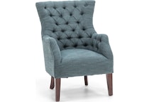 wesp blue accent chair   