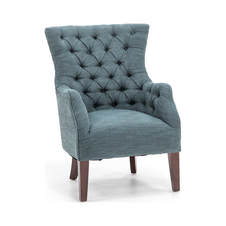 wesp blue accent chair   