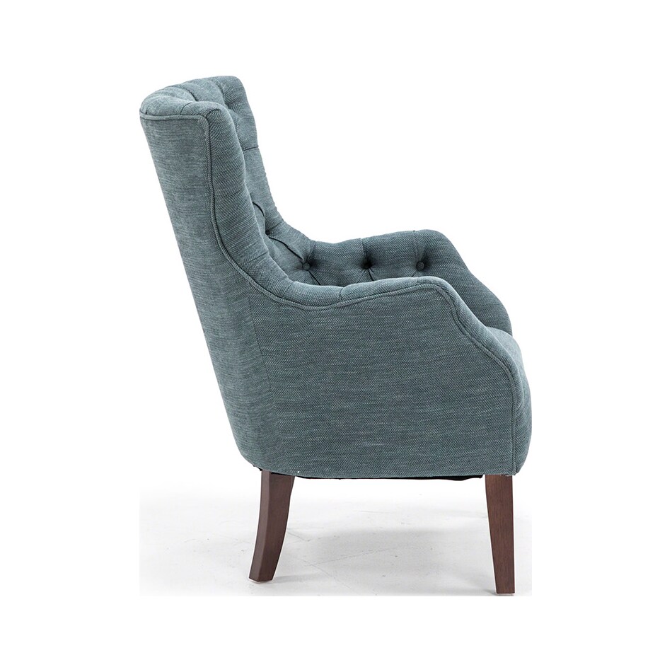 wesp blue accent chair   