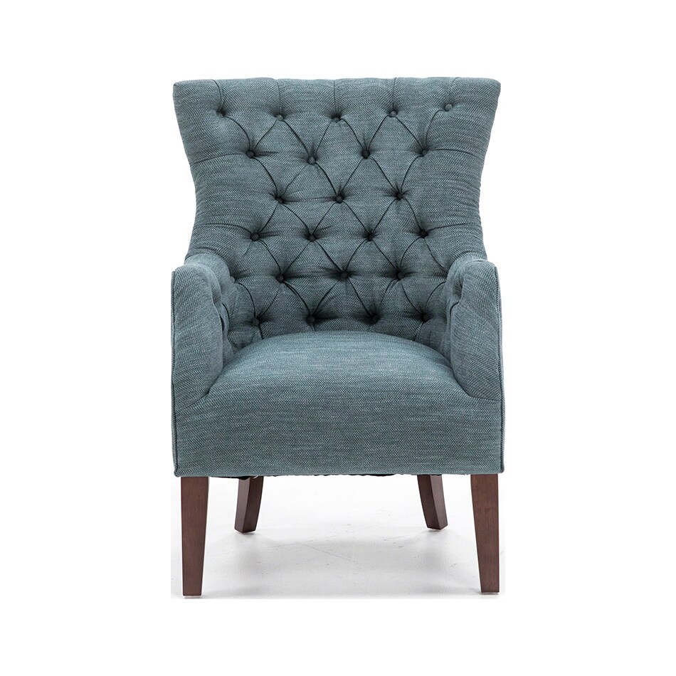 wesp blue accent chair   