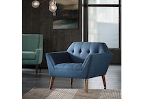 wesp blue accent chair   