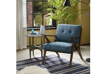 wesp blue accent chair   