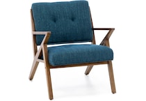 wesp blue accent chair   